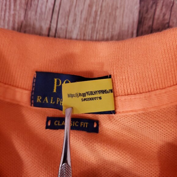 *FLAWS* Polo Ralph Lauren Classic Fit Mens Size Medium Big Pony #3 SS Polo Shirt - Picture 12 of 15